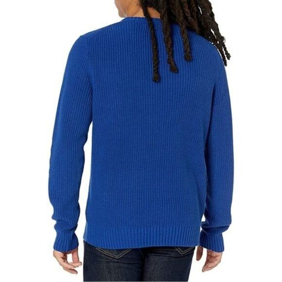 Goodthreads Men's Soft Cotton Rib Stitch Crewneck Sweater, L - Picture 3 of 15